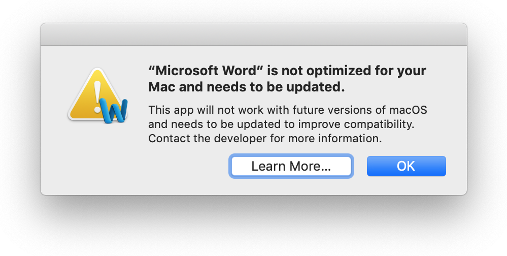 Options For Ms Word On Mac Catalina